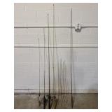 Vintage Fishing Poles & Rod Tips, Various Sizes