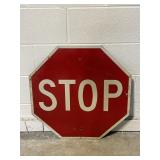 Vintage Metal STOP Sign