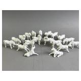 Chinese Porcelain Miniature Horse Figurines