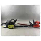 16" Gas Chain Saw, Black & Decker Hedge Trimmer