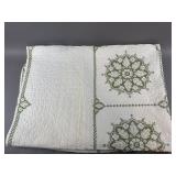 Vintage HandMade Appliquï¿½ Embroidered Quilt