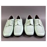 Menï¿½s Genuine Leather Mint Tuxedo Shoes