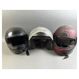 3 Motorcycle Helmets