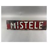 Vintage Mistele Coal & Oil Porcelain Sign