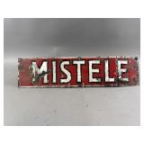 Vintage Mistele Coal & Oil Porcelain Sign