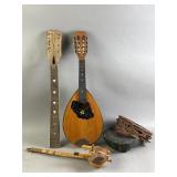 Collection of Musical Instruments, Parts, & More