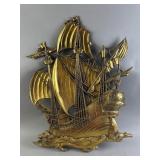 Vtg 1958 Syroco Large Wall Hanging Plaque Decor