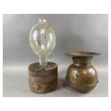 Vintage Union Pacific Brass Spittoon & More