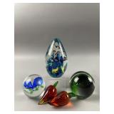 Vintage Glass Paperweights & More