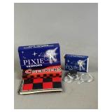 Pixie Vendors Checkers & Magnifying Glass