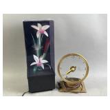 Vtg Haddon Golden Vision Clock & More