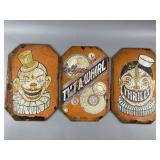 3- Vintage Metal "Tilt-A-Whirl" Signs