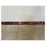 Vtg Detroit Mistele Coal Co. Porcelain Sign