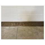 Antique Brass Store Display Sign ï¿½Paintsï¿½