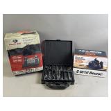 Drill Bit Sharpener, Drill Bits, & Car Seat Covers