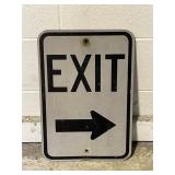 Vintage Metal EXIT Sign