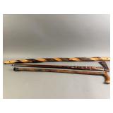 Hand Crafted Wooden Walking Sticks