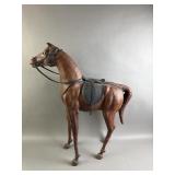 Antq Leather Horse