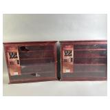 2 Wooden Display Cases
