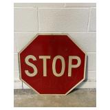 Vintage Metal STOP Sign