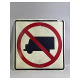 Metal No Truck Sign