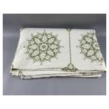 Vintage Handmade Cross-stitching Quilt