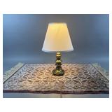 Vintage Lamp & Small Wool Rug