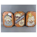 Vintage Metal Carnival Signs, Tilt A Whirl & More