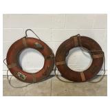 2 Vintage Jim Buoy Life Rings