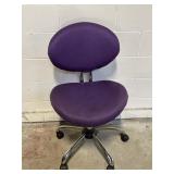 Purple Mesh Rolling Office Chair