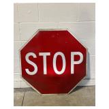Vintage Metal STOP Sign