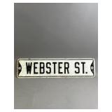 Metal Webster Street Sign