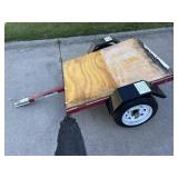 Haulmaster 1090 Lbs 4 Foot Utility Trailer