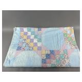 Vintage HandMade Floral Patchwork Quilt