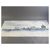 Janet M. Anderson Detroit Riverfront Skyline