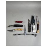 Collection of Various Pocket Knives