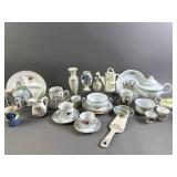 Vintage Assortment of Teacups, Saucer Plates, More
