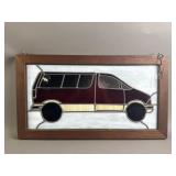 Red Van Stained Glass Art