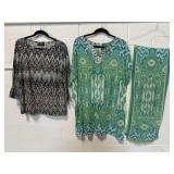 Bob Mackie Swim Cover Up Set & Top Size Medium