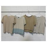 Knit Short Sleeve Ladies Tops M, Lrg, XL