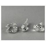 3- Swarovski Crystal Figurines