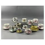 Variety of Vintage Tea Cups & Saucers