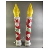 Christmas Noel Candle Blow Molds