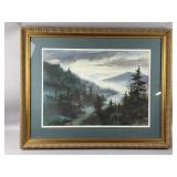 Framed/Signed/# Watercolor Print by J. Gray