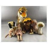 Lot of Vintage Stuffed Animals & More