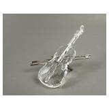 Swarovski Violin Figurine With Original Box