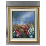 Framed/Signed Oil Painting on Canvas by Yoli