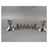 Sterling Silver Candle Holders & Individual Salts