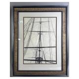 Signed/Framed Nautical Black & White Print