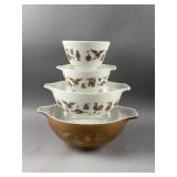 Vintage Pyrex Cinderella Mixing Bowls